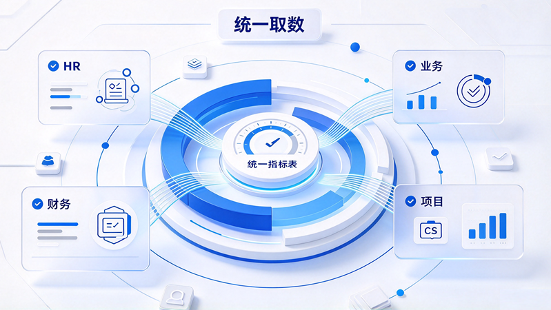 考核口径不一致，奇绩云科绩效考核系统如何统一取数